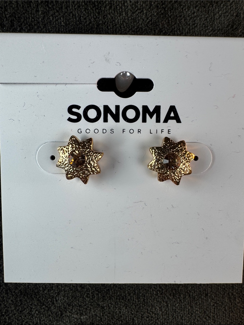 0400-SONOMA Gold Starburst‎ Stud Earrings - Gold